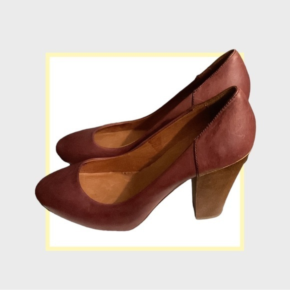 Madewell Burgundy Heels